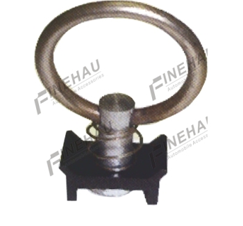 #5027 L Track Single Stud Fitting with Round Ring