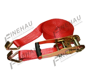 #8412 3000lbs 2" Ratchet Tie Down with Double J Hook