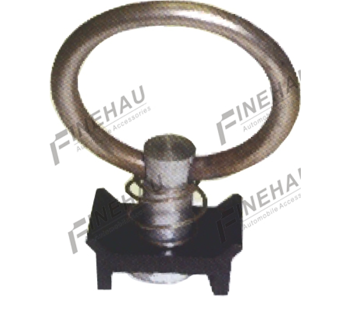 #5027 L Track Single Stud Fitting with Round Ring