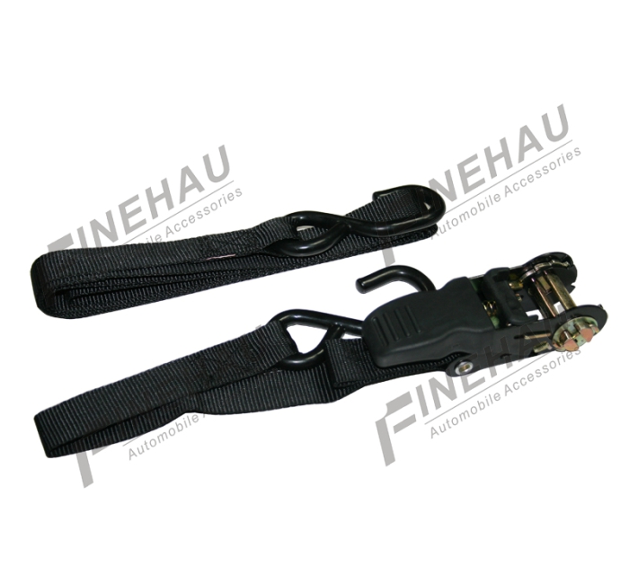 #8116 1500lbs 1" Ratchet Tie Down with S Hooks